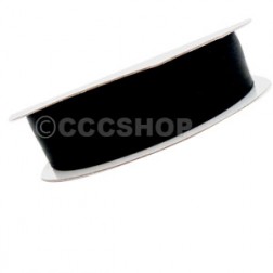 25mm Black Double Sided Satin Ribbon