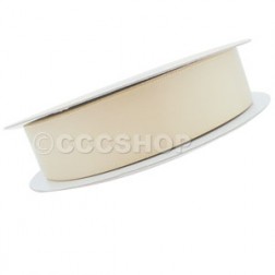 25mm Cream Double Sided Satin Ribbon