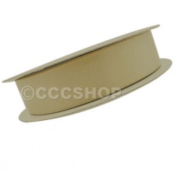 25mm Light Gold Double Sided Satin Ribbon 