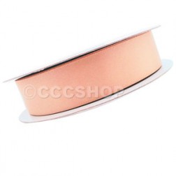15mm Peach Double Sided Satin Ribbon 