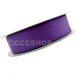 25mm Purple Double Sided Satin Ribbon 