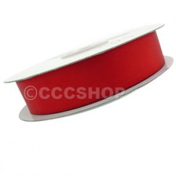 25mm Red Double Sided Satin Ribbon