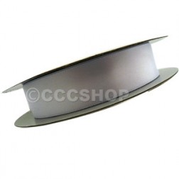 25mm Silver Double Sided Satin Ribbon