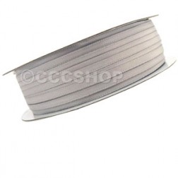 3mm Silver Double Sided Satin Ribbon