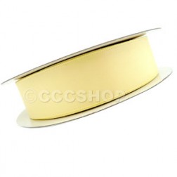 15mm Yellow Double Sided Satin Ribbon