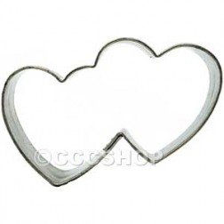 Double Heart Mini Cookie Cutter