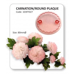 Jem Carnation Round Plaque