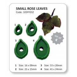 Jem Small Rose Leaves Set of 4