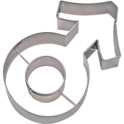 Male Sign Stainless Steel Cookie Cutter