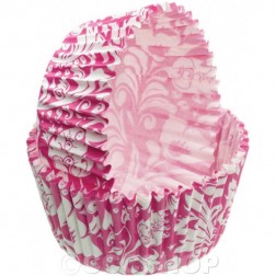 Pink Floral Cupcake Cases