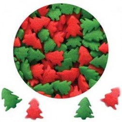 Red and Green Christmas Tree Sprinkles