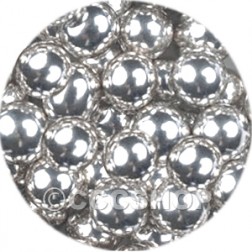 Silver Dragees 6mm 