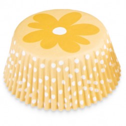 Spring Peach Cupcake Cases