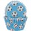 360 Blue Football Cupcake Cases