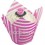 Fuchsia Stripe Muffin Wrappers