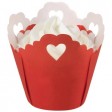 Pleated Heart Eyelet Baking Cup