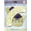 Ivory Butterflies Cupcake Wrappers