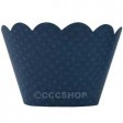 Dotty Blue Cupcake Wrappers