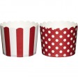 Red and White Baking Cups