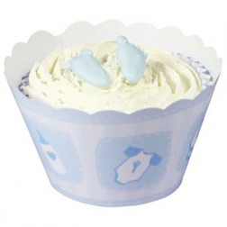 Baby Blue Cupcake Wrappers