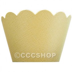 Shimmer Yellow Cupcake Wrappers