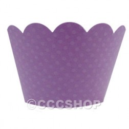 Dotty Lilac Cupcake Wrappers