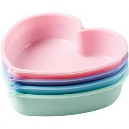 Set of 4 Pastel Heart Silicone Cake Moulds-T-CIR3234-20