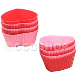 Mini Heart Silicone Baking Cups