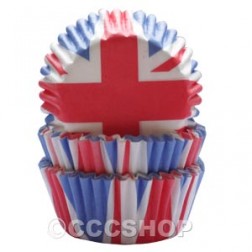 Union Jack Fairy Cake Cases
