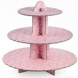 Pink Rose Cupcake Stand