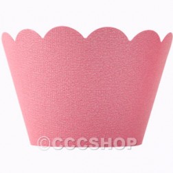 Shimmer Pink Cupcake Wrappers