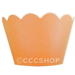 Shimmer Orange Cupcake Wrappers