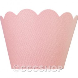 Shimmer Rose Pink Cupcake Wrappers
