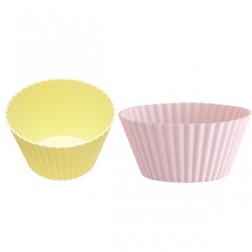 Pack of 6 Pale Pink and Pale Yellow Silicone Cases