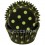 500 Black and Lime Spotty Cupcake Cases