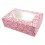 Pink Rose Cupcake Food Box - 6 Capacity 