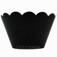 Dotty Black Cupcake Wrappers
