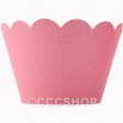 Shimmer Pink Cupcake Wrappers