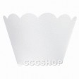 Shimmer White Cupcake Wrappers