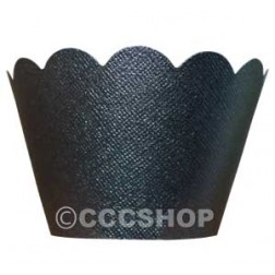 Shimmer Black Cupcake Wrappers