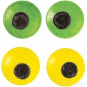 Yellow and Green Large Candy Eyes